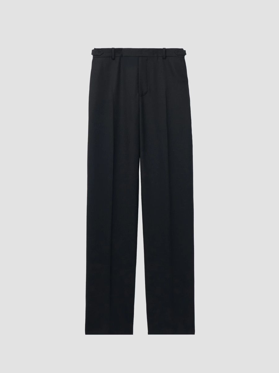 McQueen Men's Wool Mid-Rise Straight Trousers - Black - Size 40