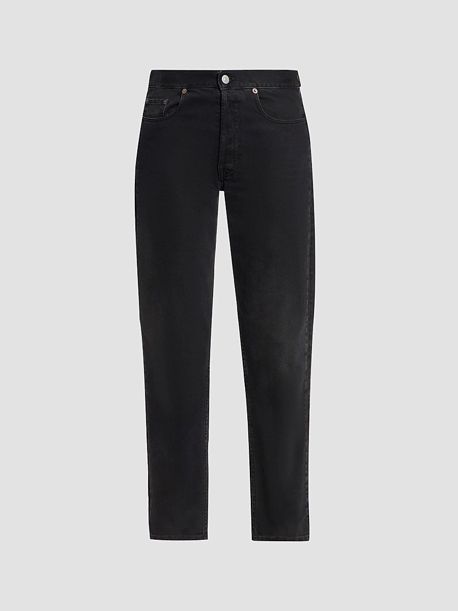 Women's Zip Straight-Leg Jeans - Black - Size 28