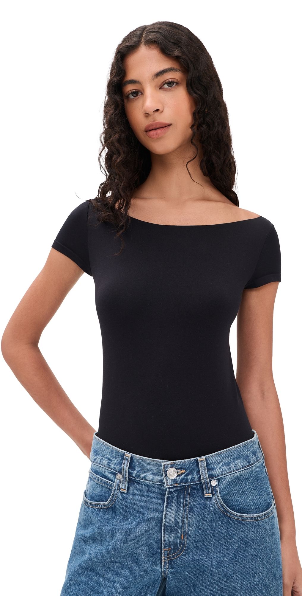 Commando Prima Ballet Thong Bodysuit Black One Size