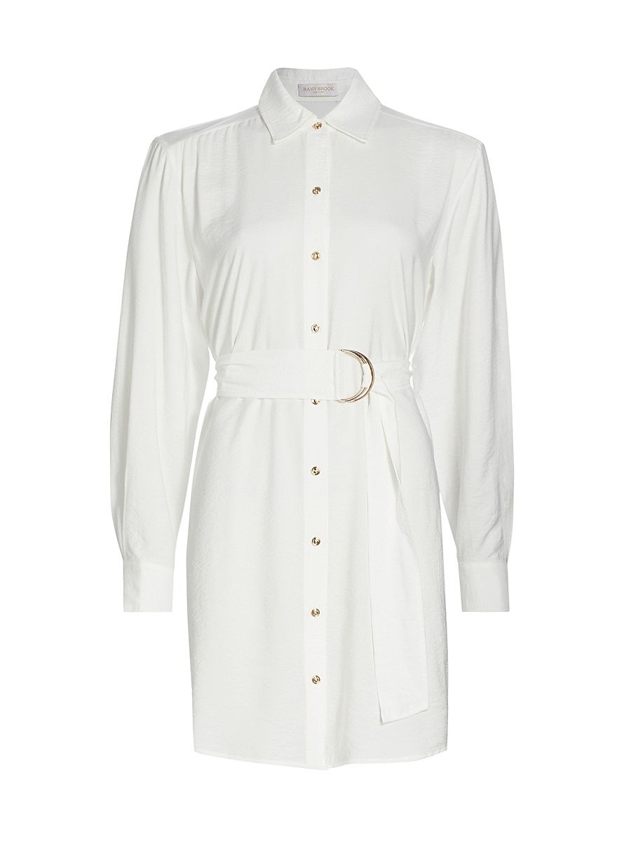 Women's Berkley Crepe Shirtdress - Ivory - Size XL