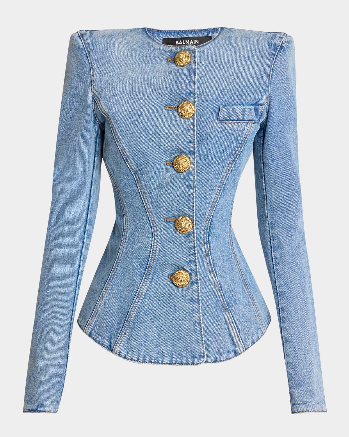 Buttoned Denim Jacket