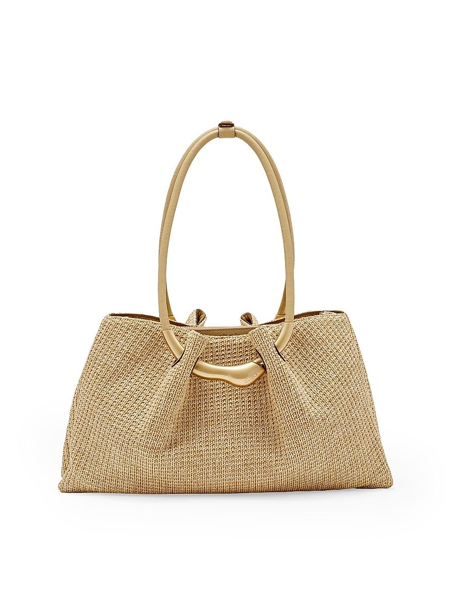 Women's Asa Raffia Satchel Bag - Natural