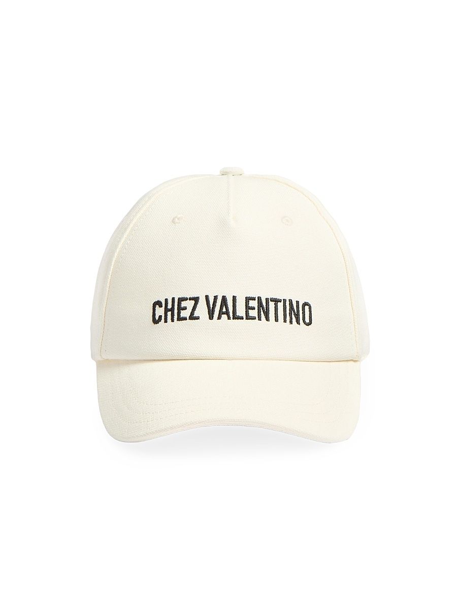 Women's Chez Cotton Baseball Cap - Ivory - Size Large
