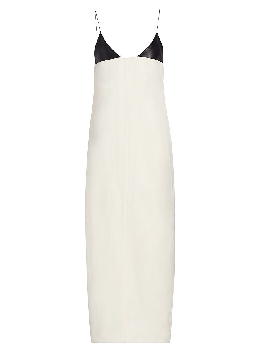 Women's The Bridges Mixed Media Maxi Dress - Cream Black - Size 8