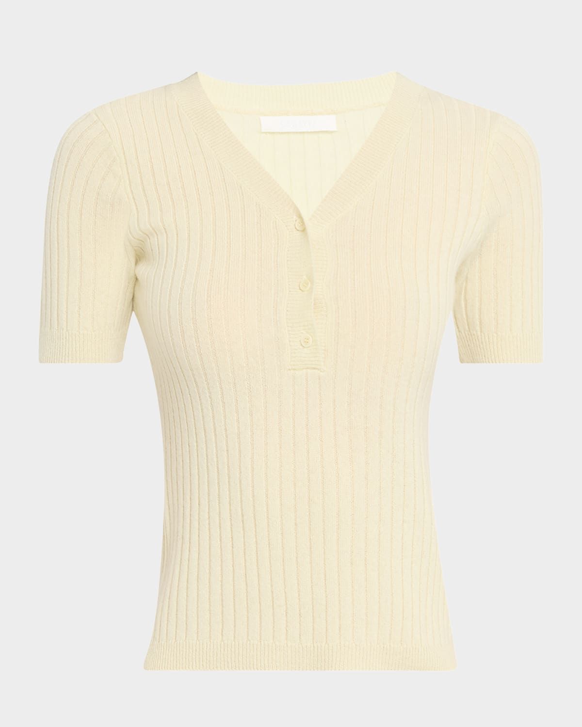 Kennedy Ribbed Cashmere Henley