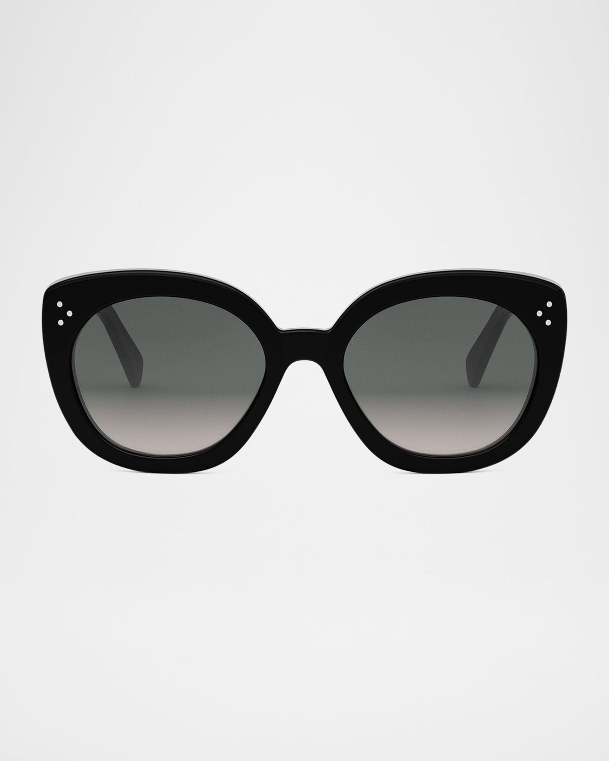 Bold 3 Dots Acetate Butterfly Sunglasses