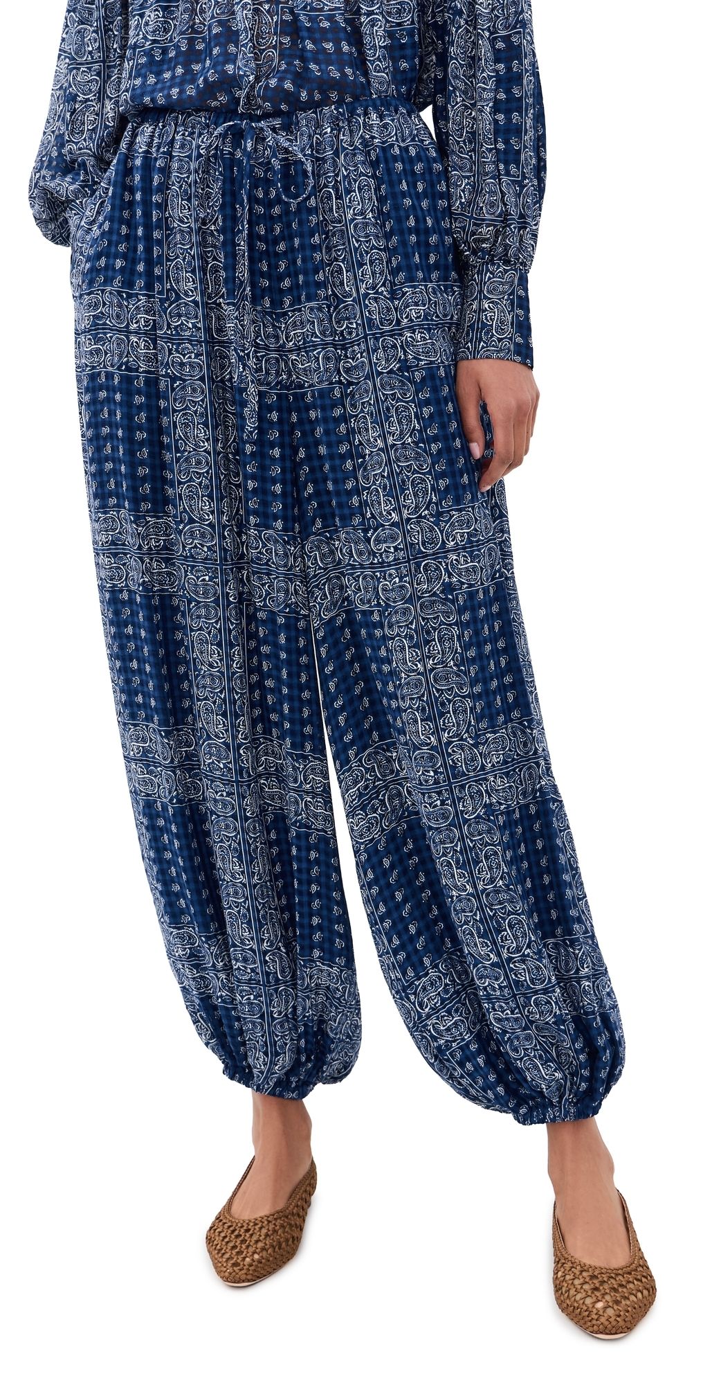 Hunter Bell Briggs Pants Inkwell Paisley XS