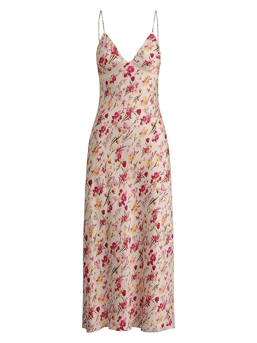 Women's The Blackberry Floral Slip Dress - Summer Bouquet - Size XS