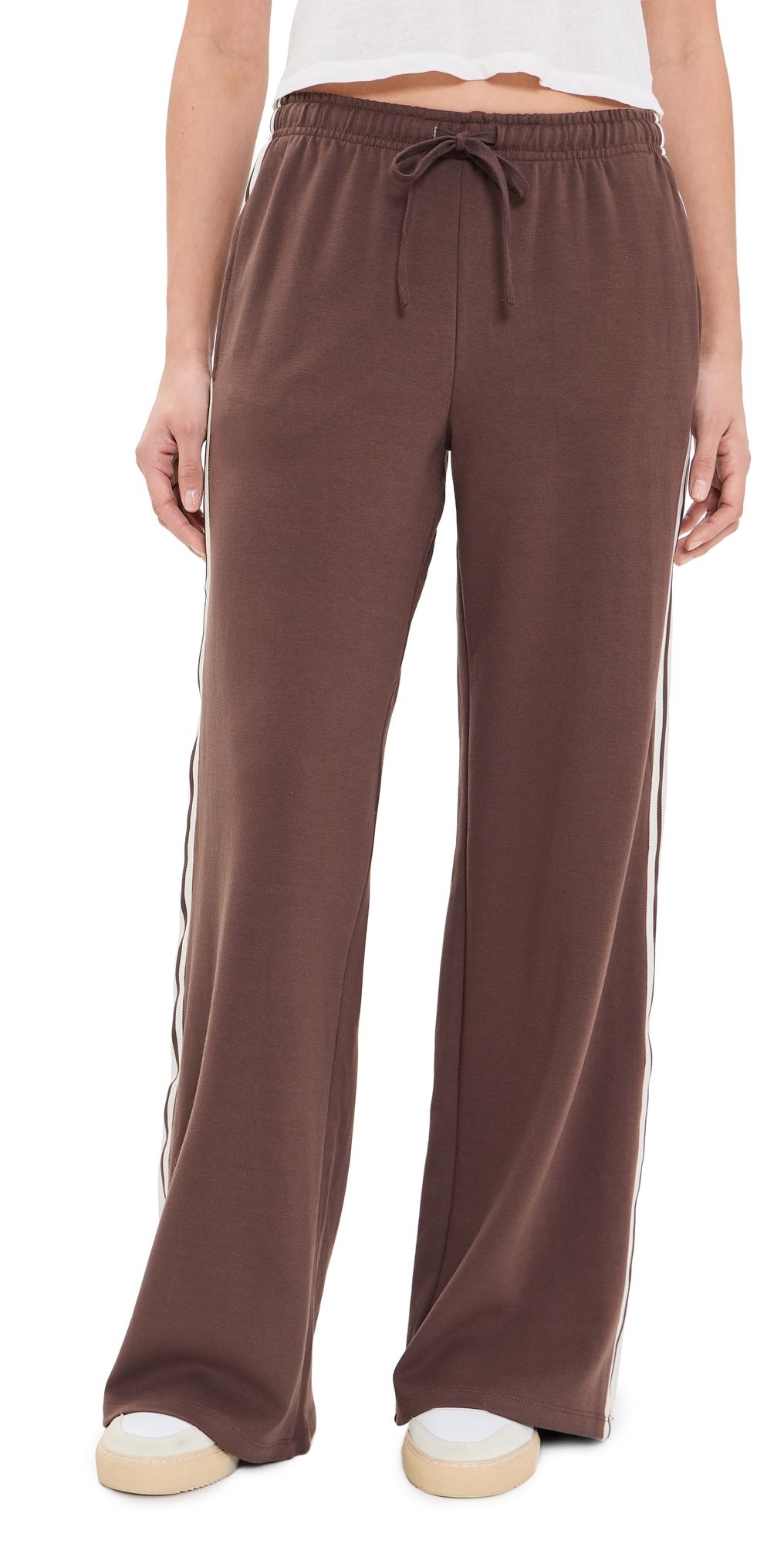 Z Supply Breakaway Track Pants Dark Chocolate S