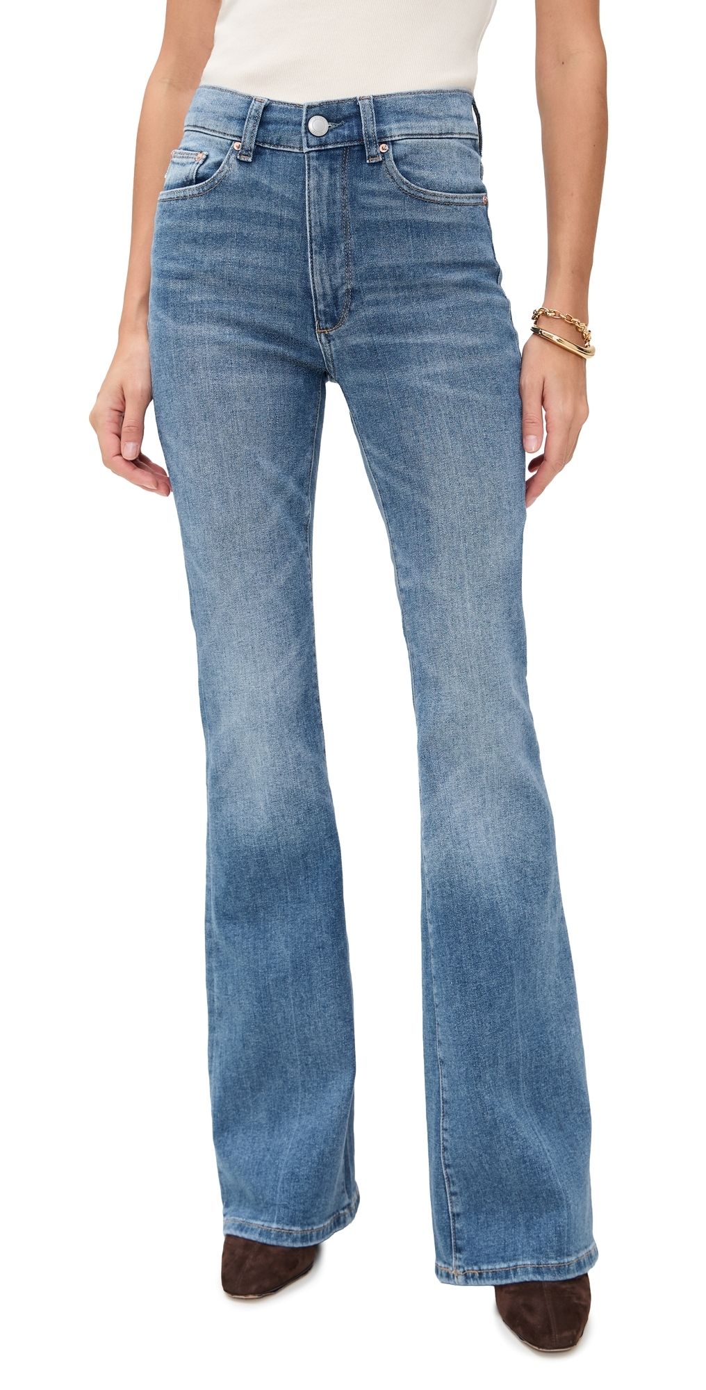 DL1961 Bridget Bootcut High Rise Instasculpt Jeans Spring Creek (DL Airbrushed) 30