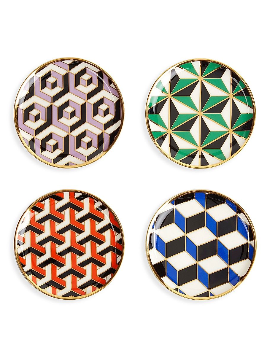 Jonathan Adler Versailles 4-Piece Coaster Set - Multi