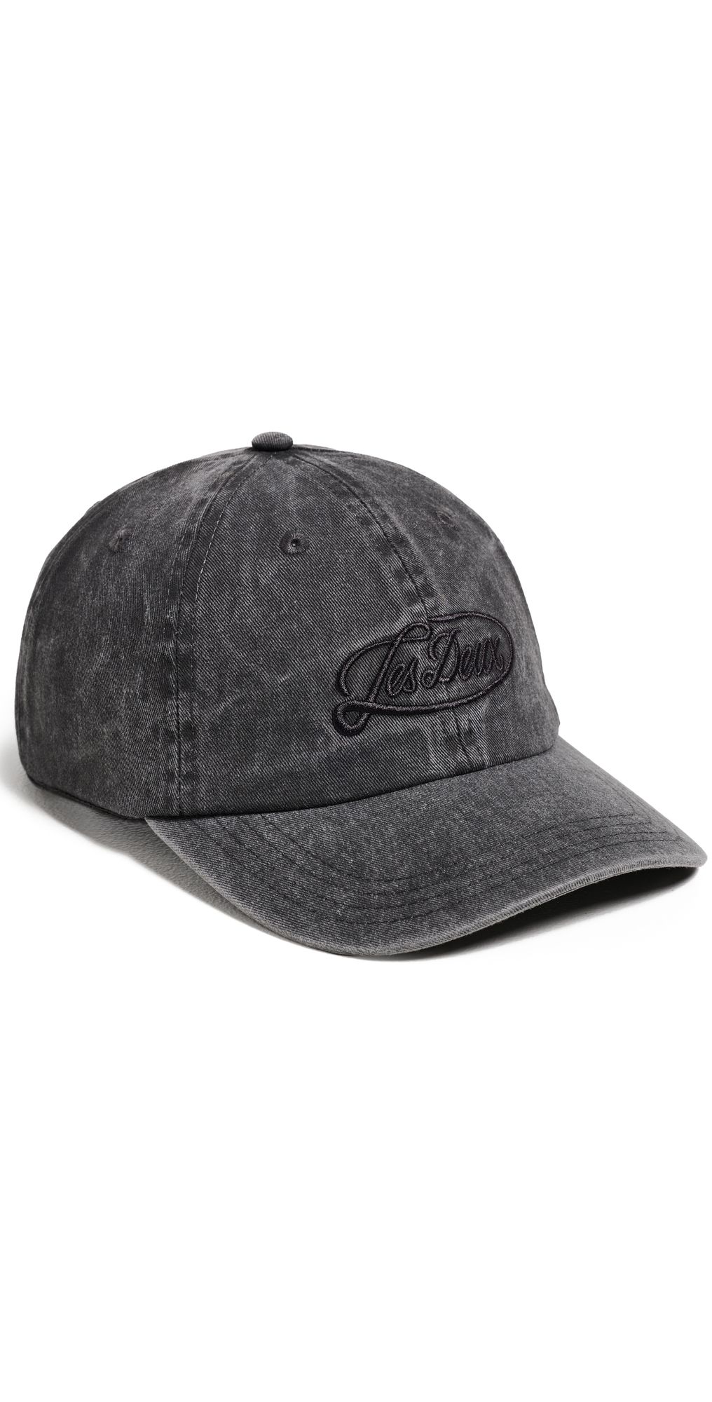 Les Deux Swirl Dad Cap Black One Size