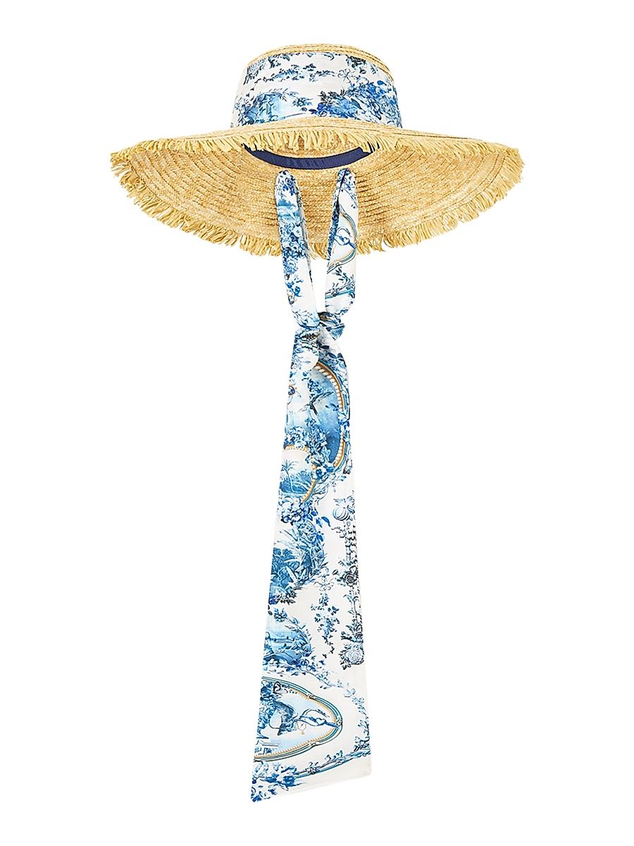 Women's The Porcelain Printed Sun Hat - The Porcelain Parlour