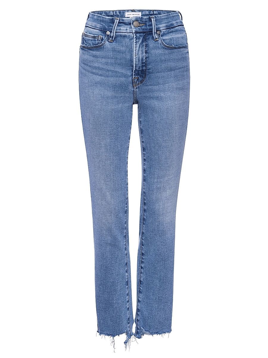 Women's Good Legs High-Rise Stretch Straight Ankle Jeans - Indigo - Size 2