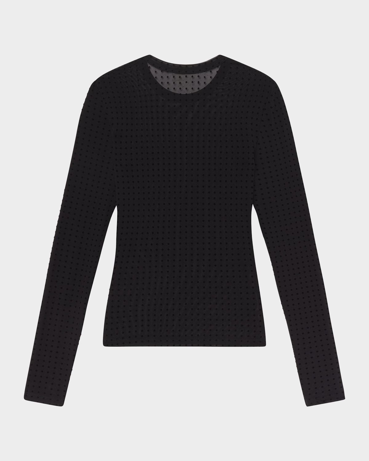 The Mesh Polka Dot Top