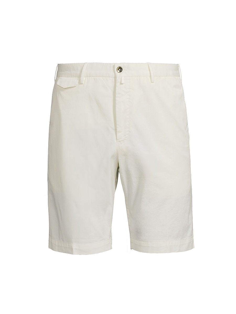 Men's Light Stretch Gabardine Bermuda Shorts - Natural - Size 34