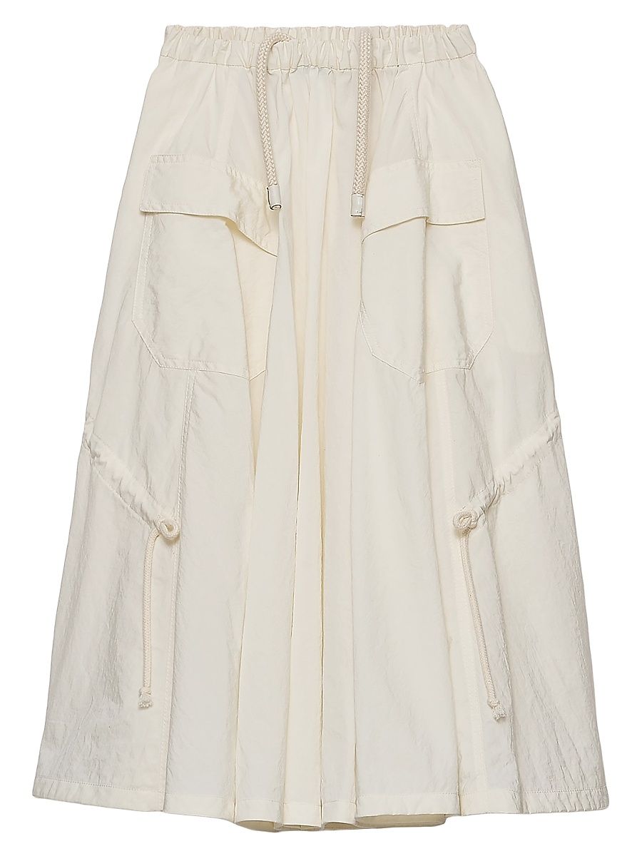 Women's Technical Pongé Skirt - Beige Khaki - Size 2