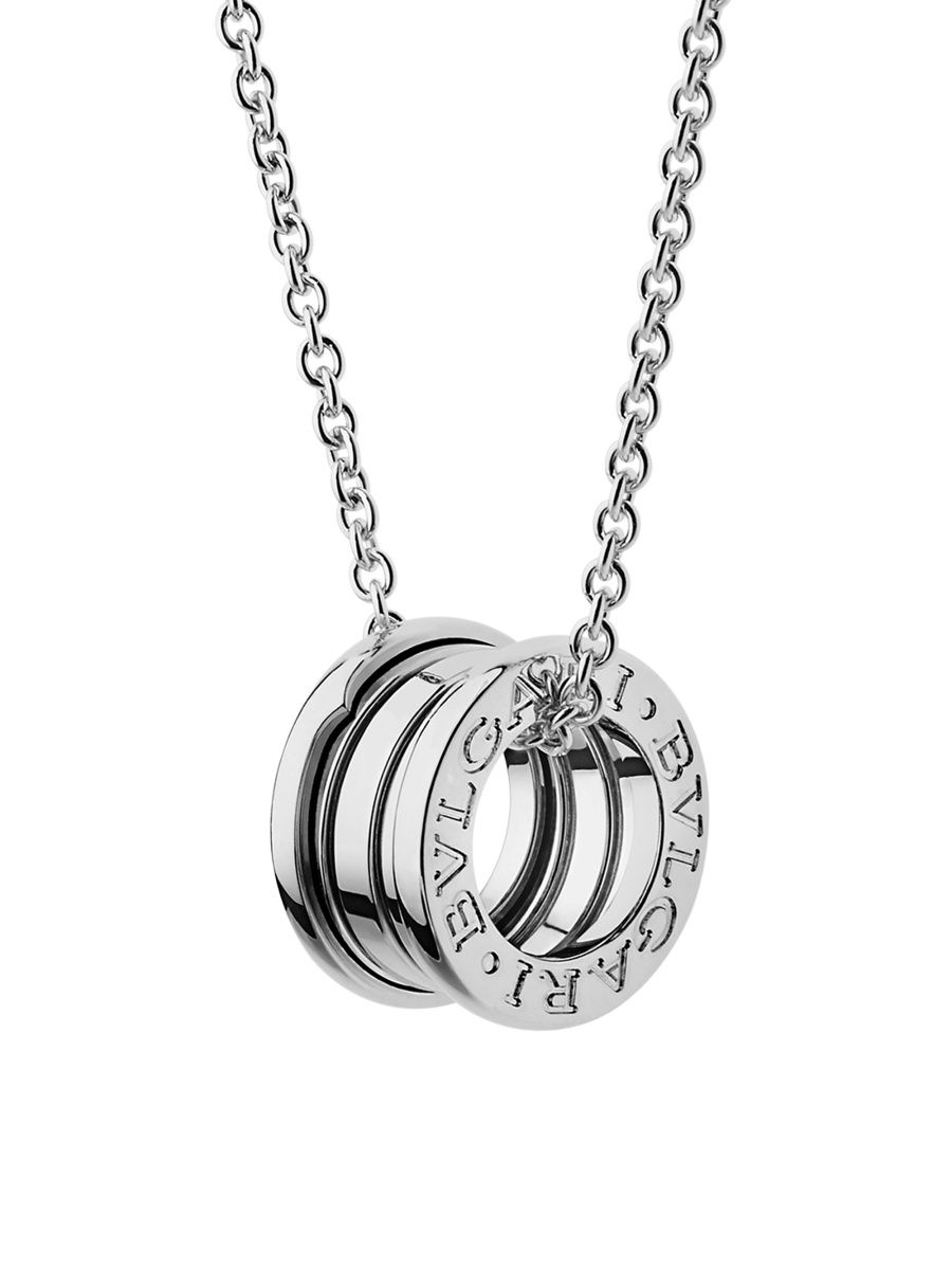 BVLGARI Women's B. zero1 18K White Gold Small Pendant Necklace - White Gold
