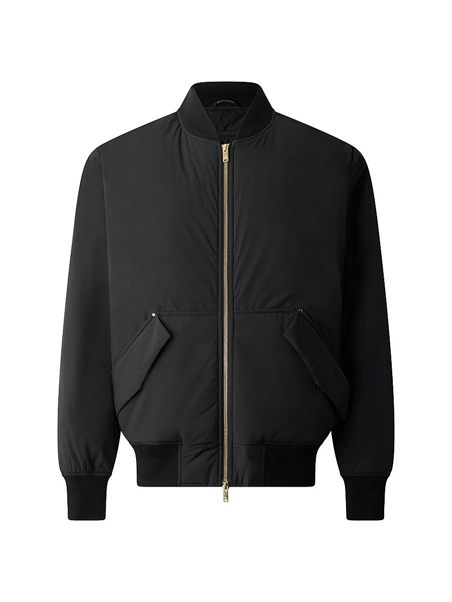 Men's Freehang Brixton Bomber Jacket - Black - Size XXL