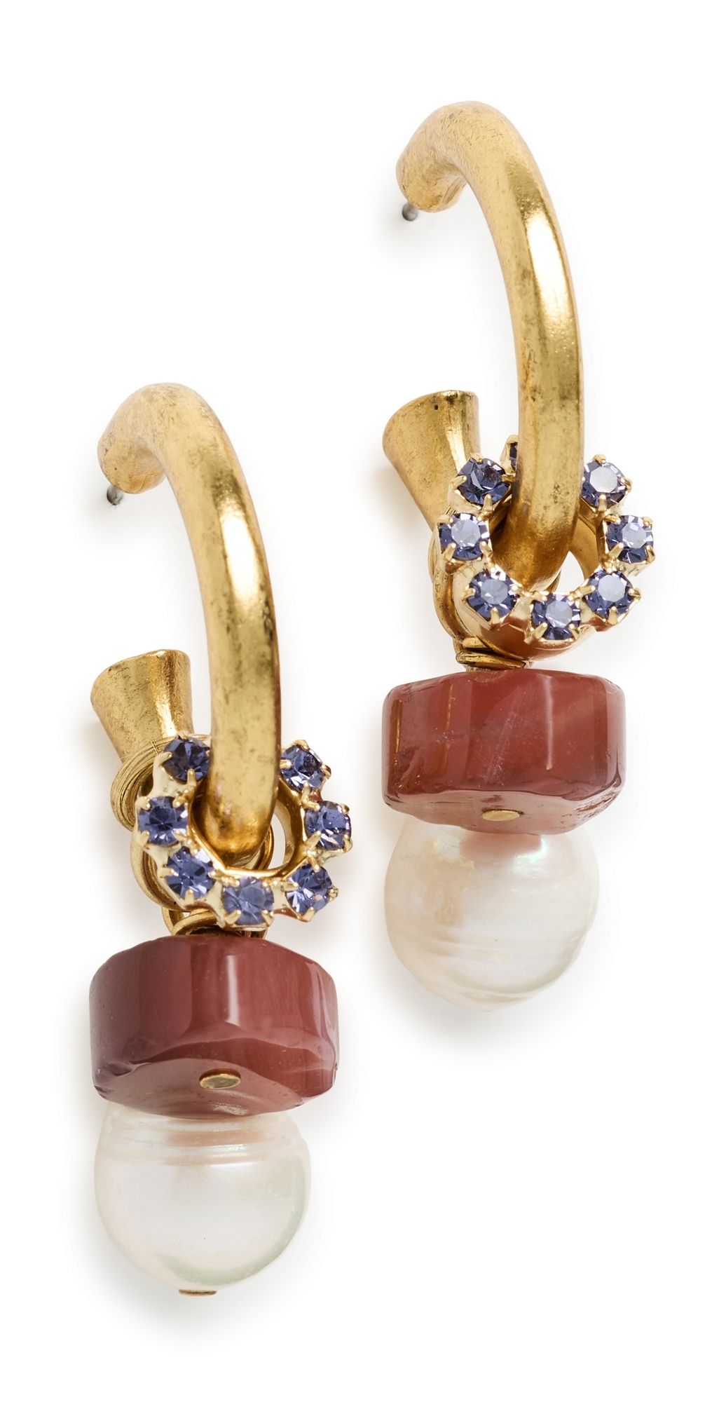 Elizabeth Cole Tessie Earrings Pink One Size