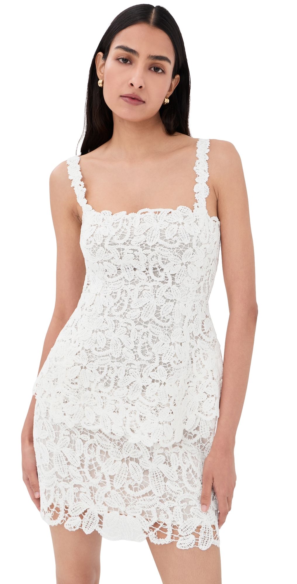 SIMKHAI Rylin Mini Dress Ivory XL