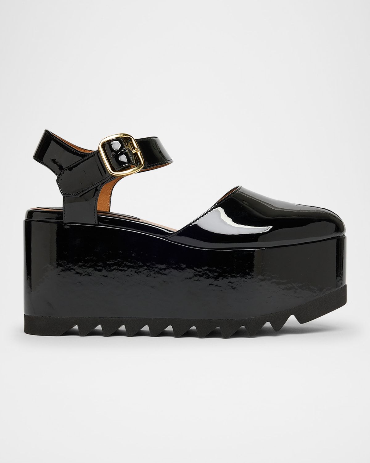 Elyse Patent Platform Pumps