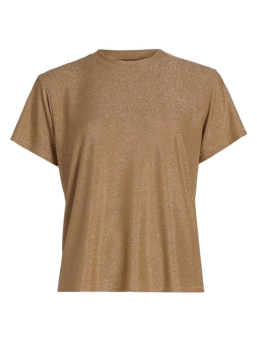 Women's The Chameleon T-Shirt - Gold Lame - Size Medium