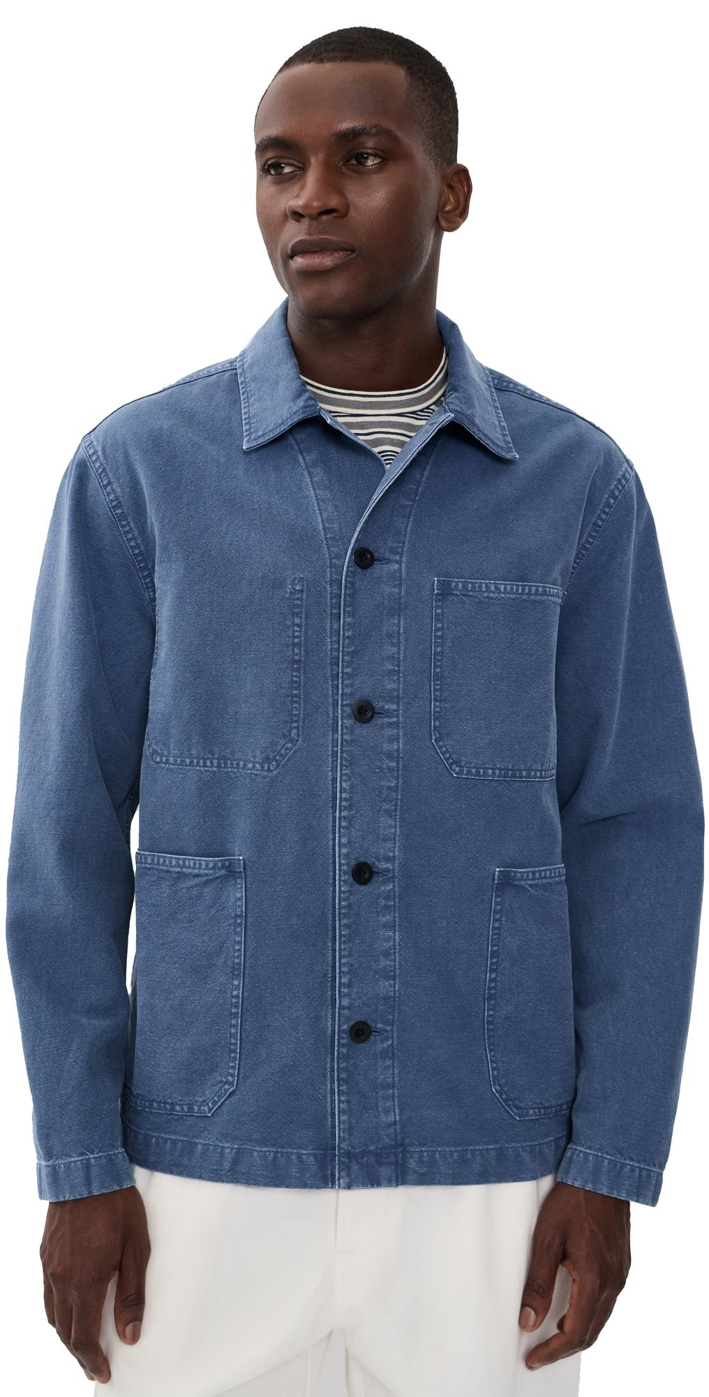 Madewell Cotton Hemp Barn Jacket French Blue S