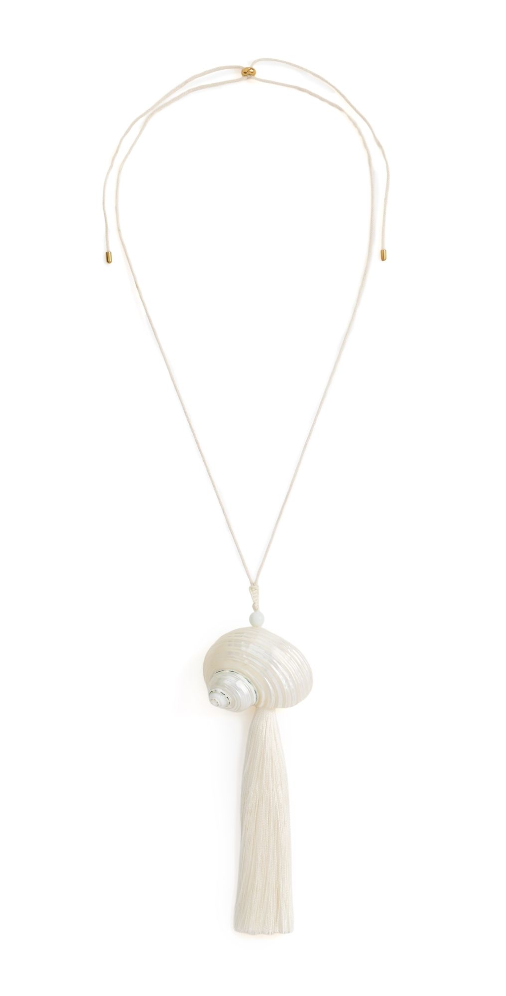 MAYAMAR Ivory Tassel Shell Necklace Ivory One Size