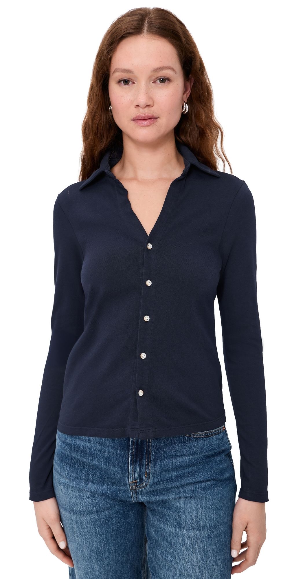 AMO Carolyn Button Down Twilight L