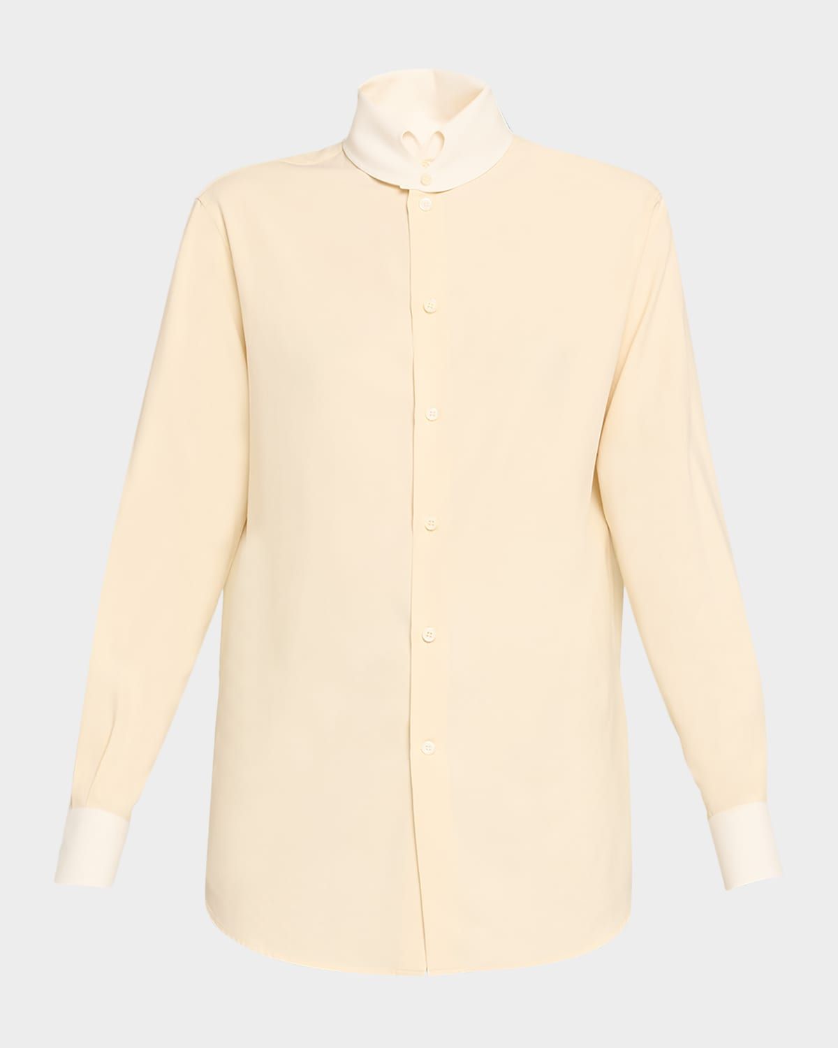 Thea Dylan-Collar Silk Shirt