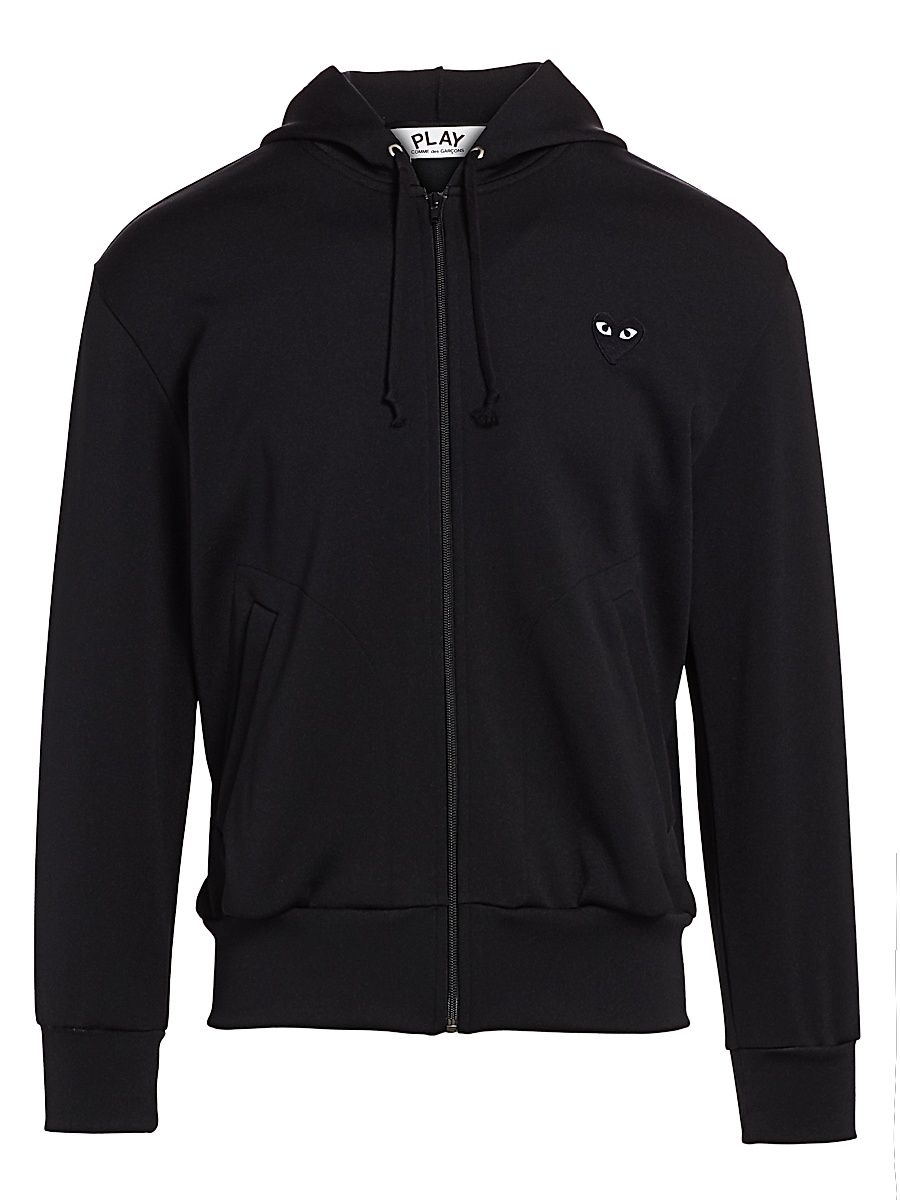 Men's Heart Hoodie - Black - Size Medium