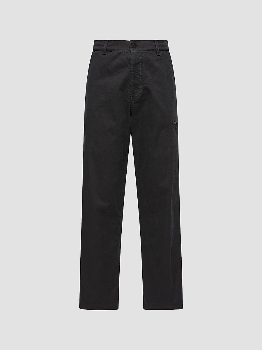 Men's Pants in Gabardine - Black - Size 38