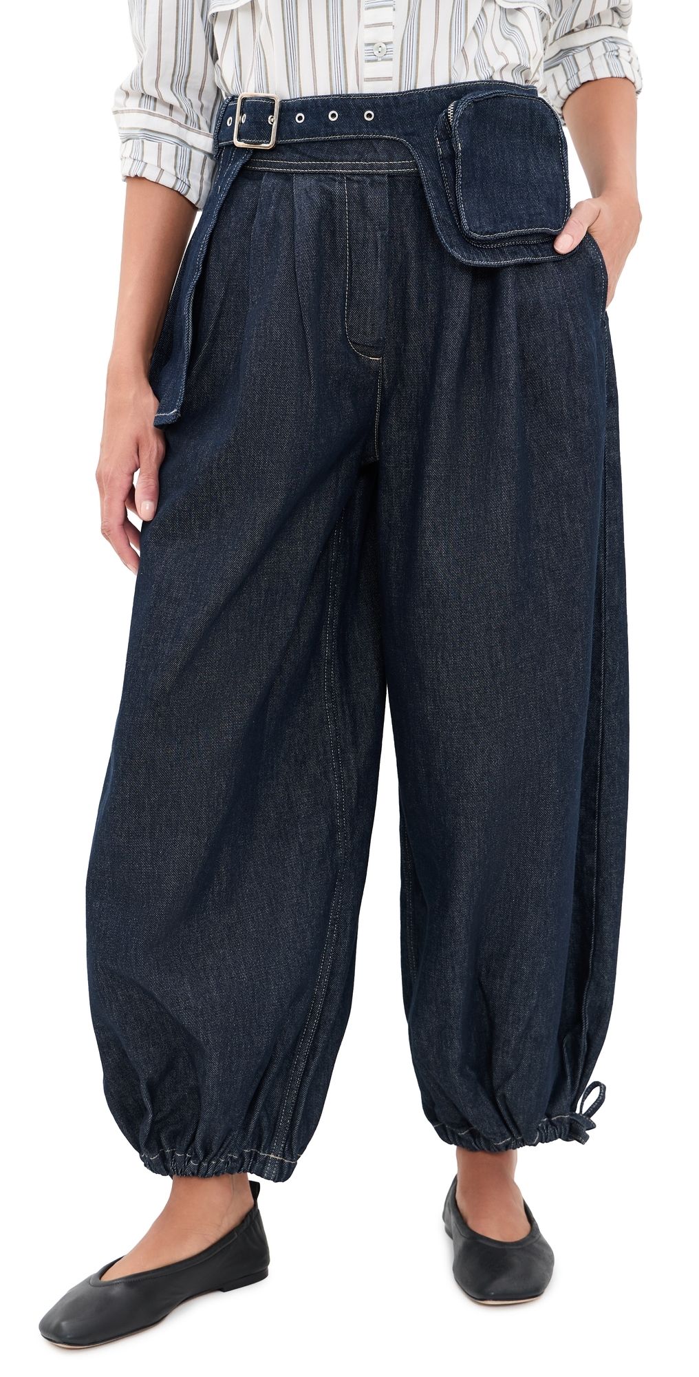 Damson Madder Mavi Balloon Jeans Indigo 30