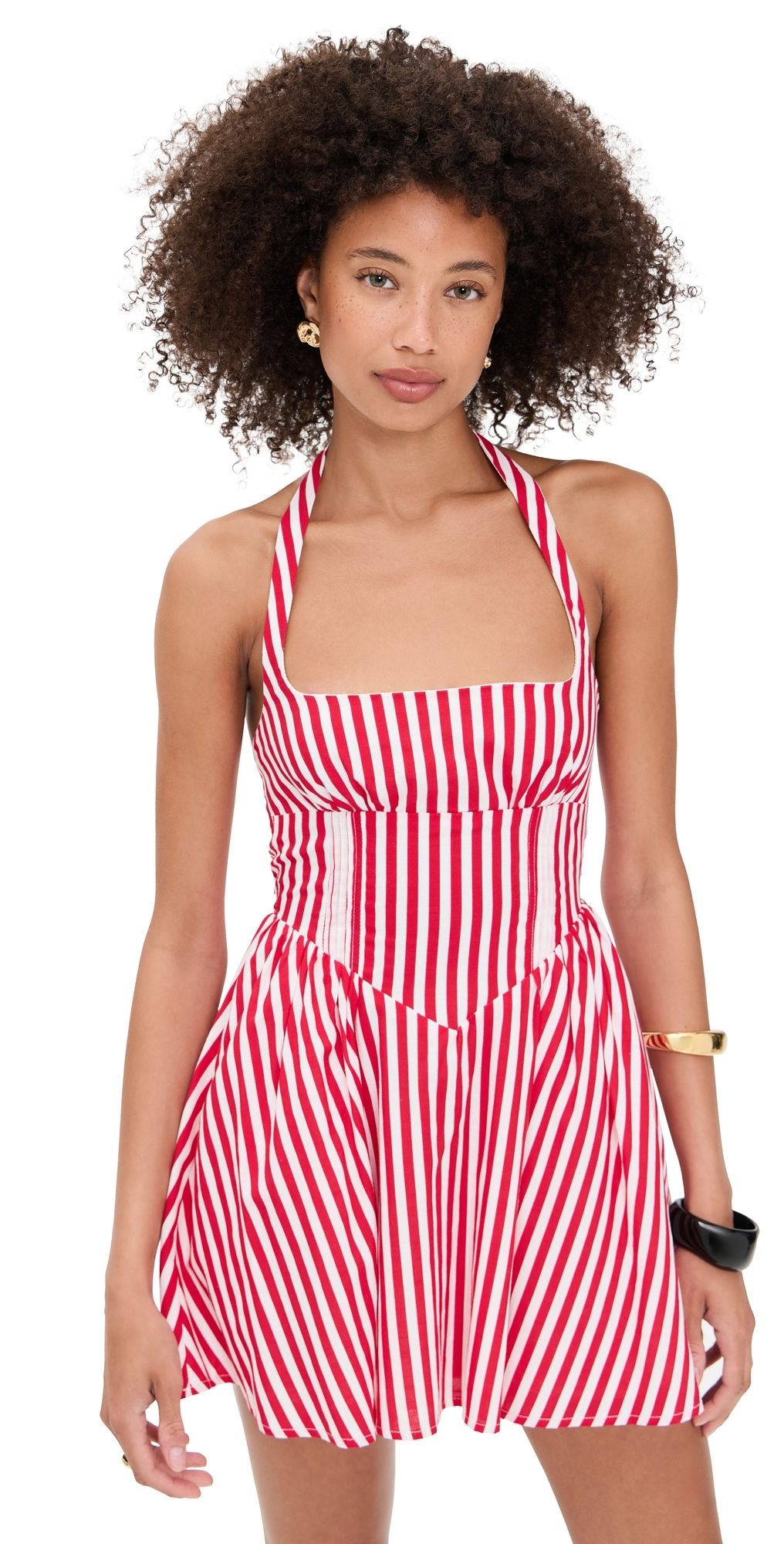 Seven Wonders Calianna Mini Dress Red Stripe L