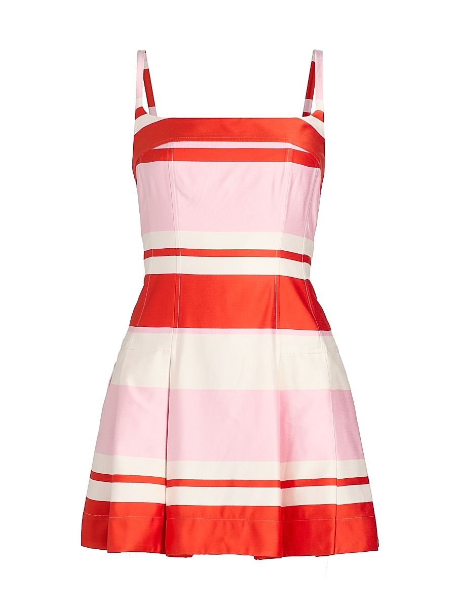 Women's Nelly Bustier Minidress - Tulip Stripe - Size 2