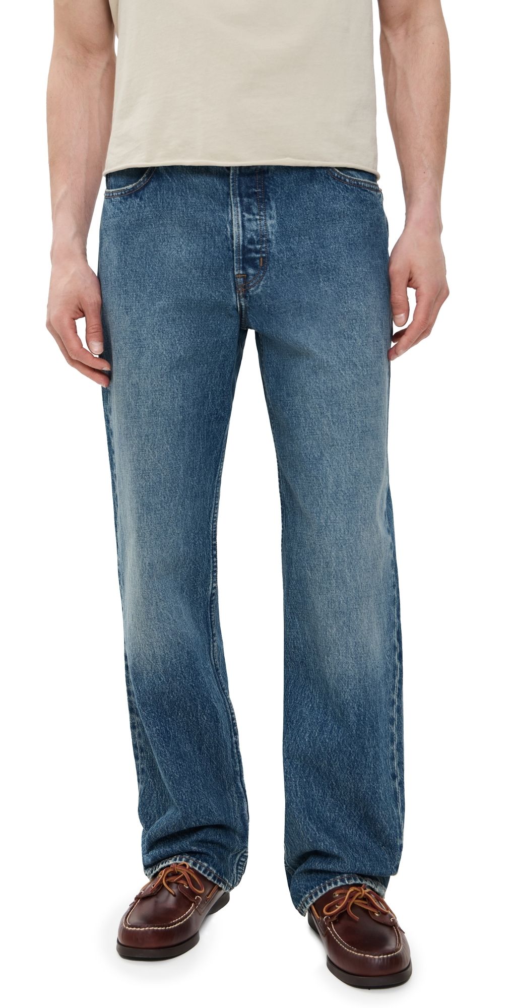 Alex Mill AM Relaxed Straight 5 Pocket Jeans Antique Indigo 30