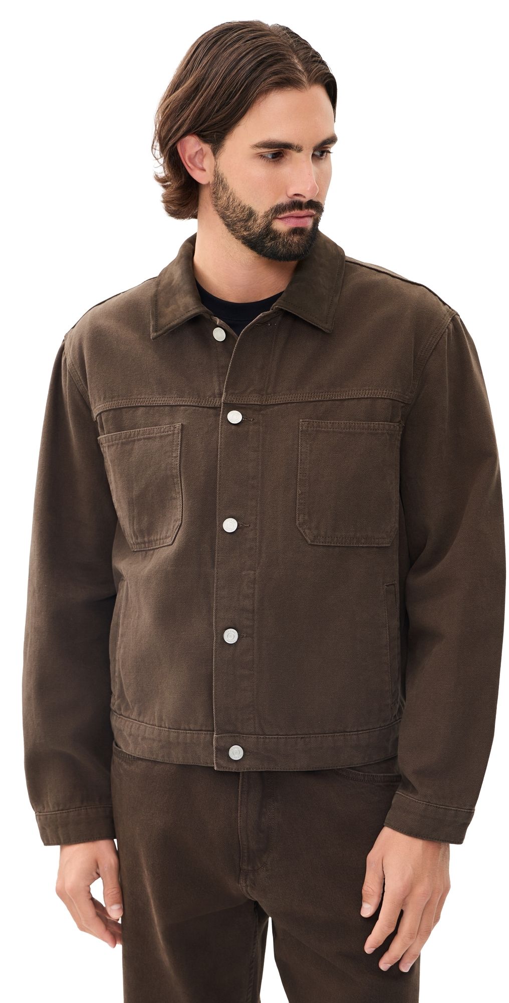 FRAME Canvas Utility Jacket Vintage Mocha S