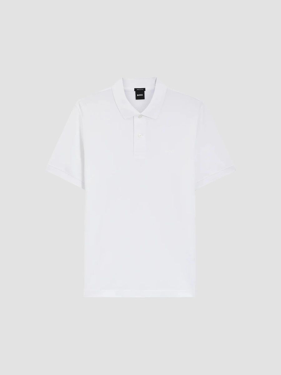 Men Classic Polo Shirt - White - Size Large