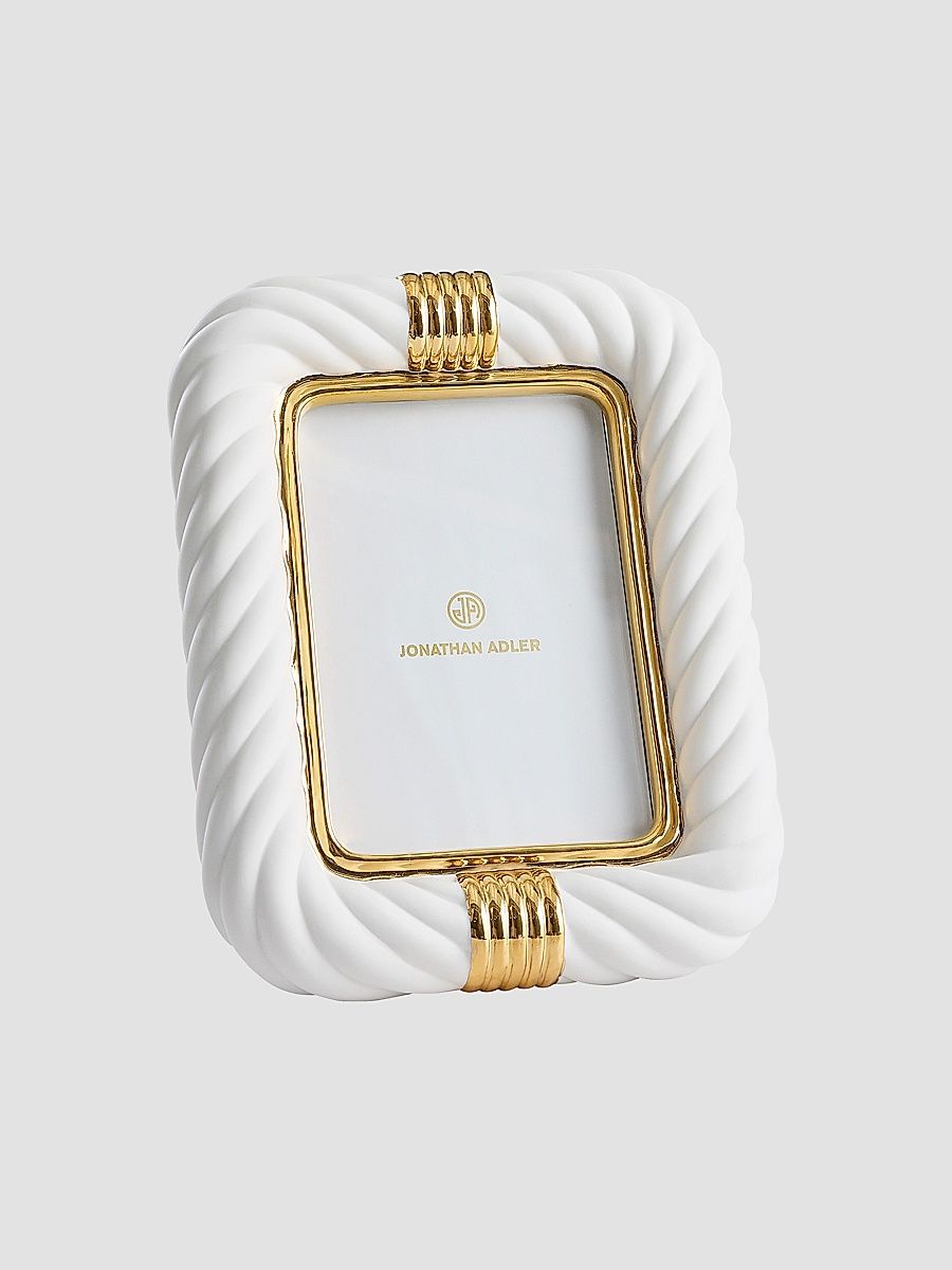 Geneva Porcelain Frame - White