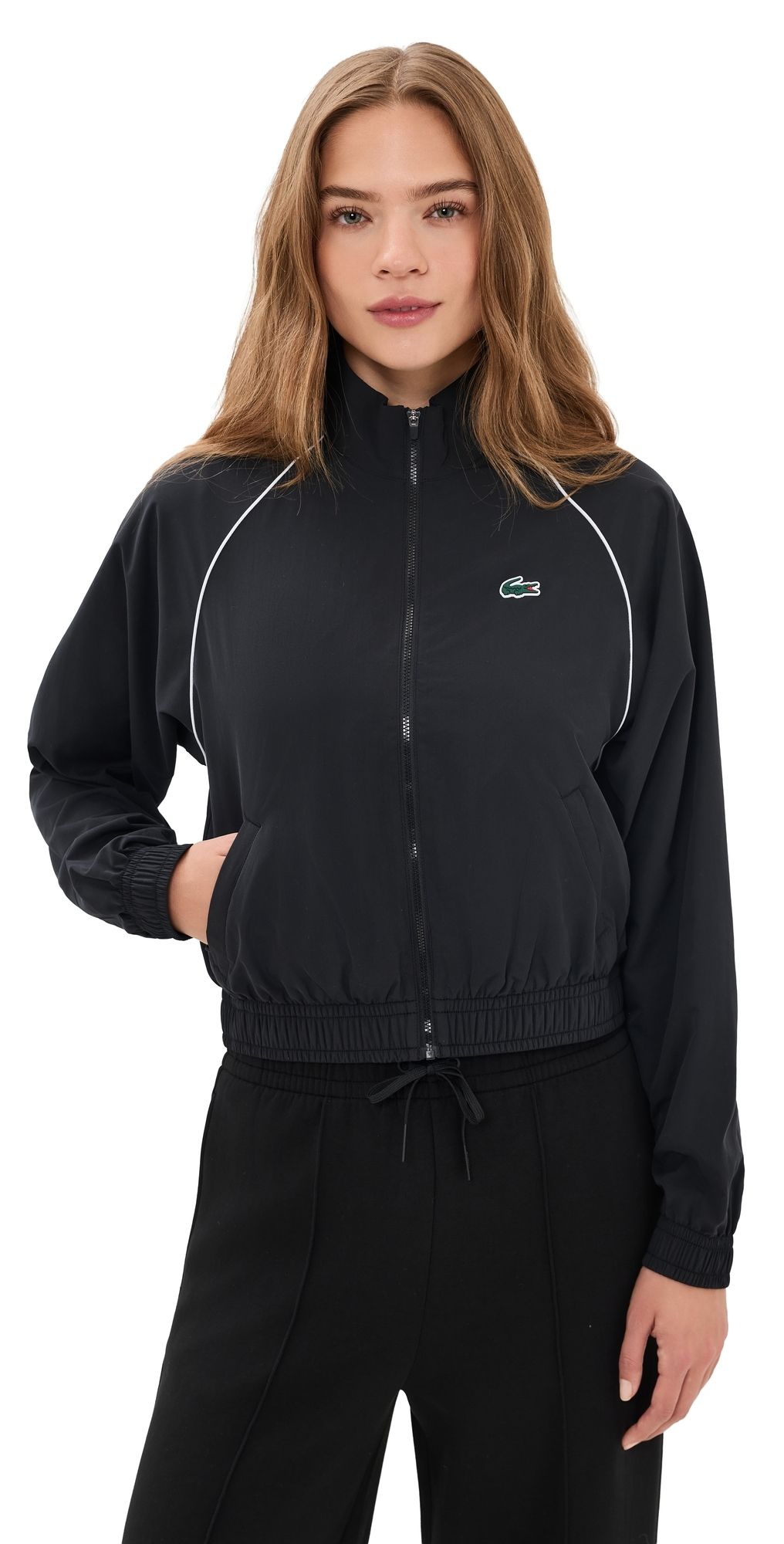 Lacoste Relaxed Fit Tennis Jacket Black 0