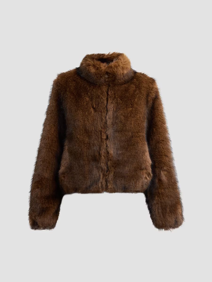 Generation Love Women's Jamie Faux-Fur Jacket - Bistre - Size XL