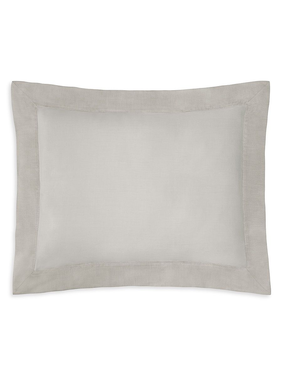 Sferra Carlotta Duvet & Sham Collection - Grey - Size Standard