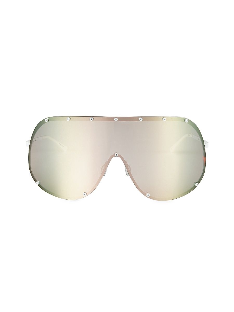 Men's 80MM Shield Sunglasses - White