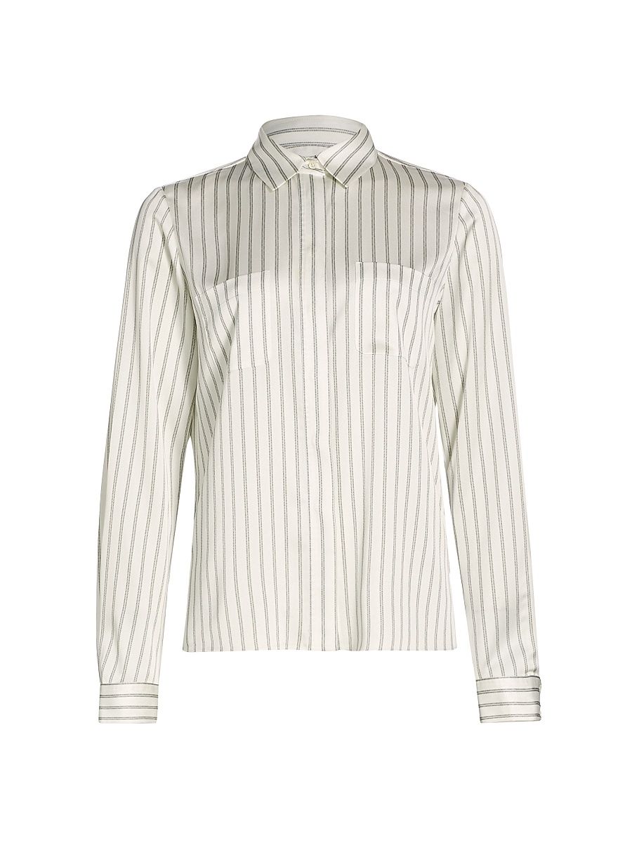 Women's Button-Up Slim-Fit Shirt - Cypress Multi - Size Large