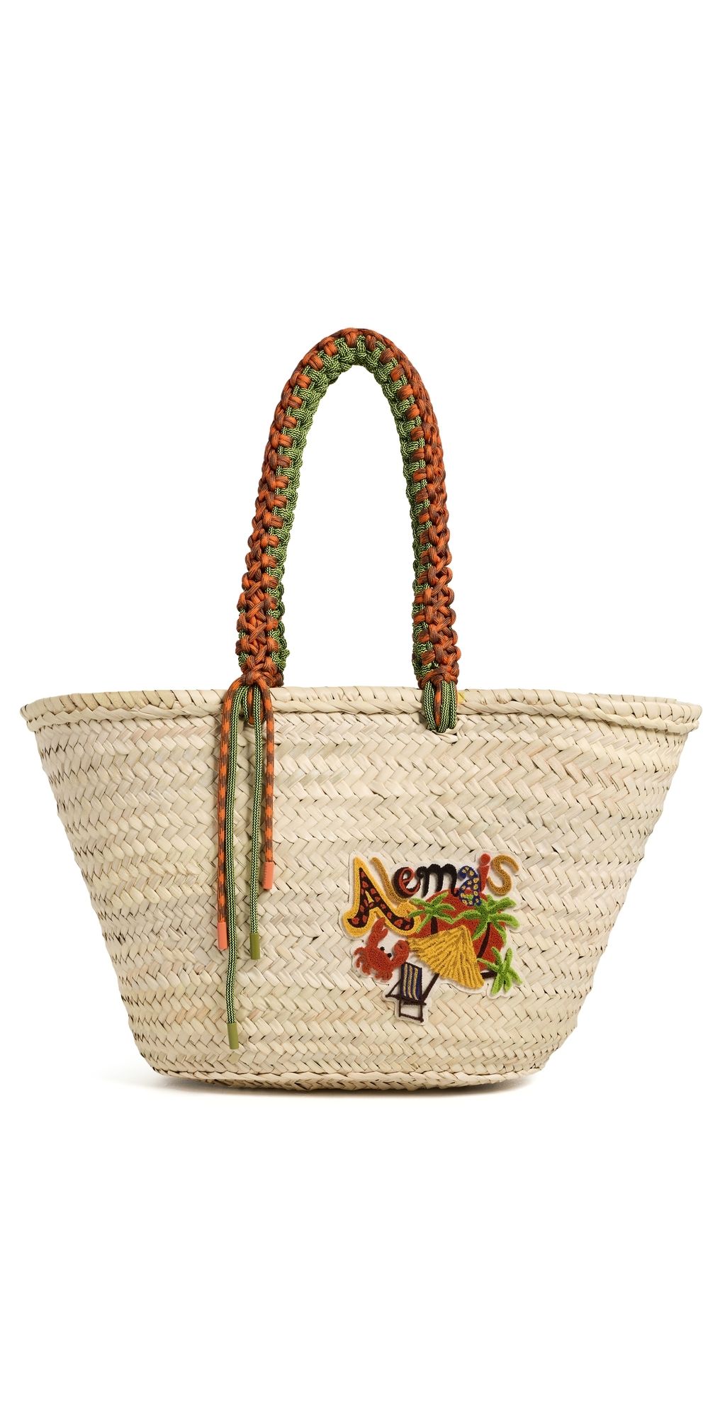ALÉMAIS Island Cove Maxi Macrame Basket Cream One Size