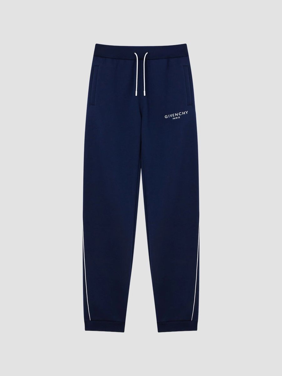Givenchy Men's Couture Seam Jogger Pants in Scuba - Deep Blue - Size Large