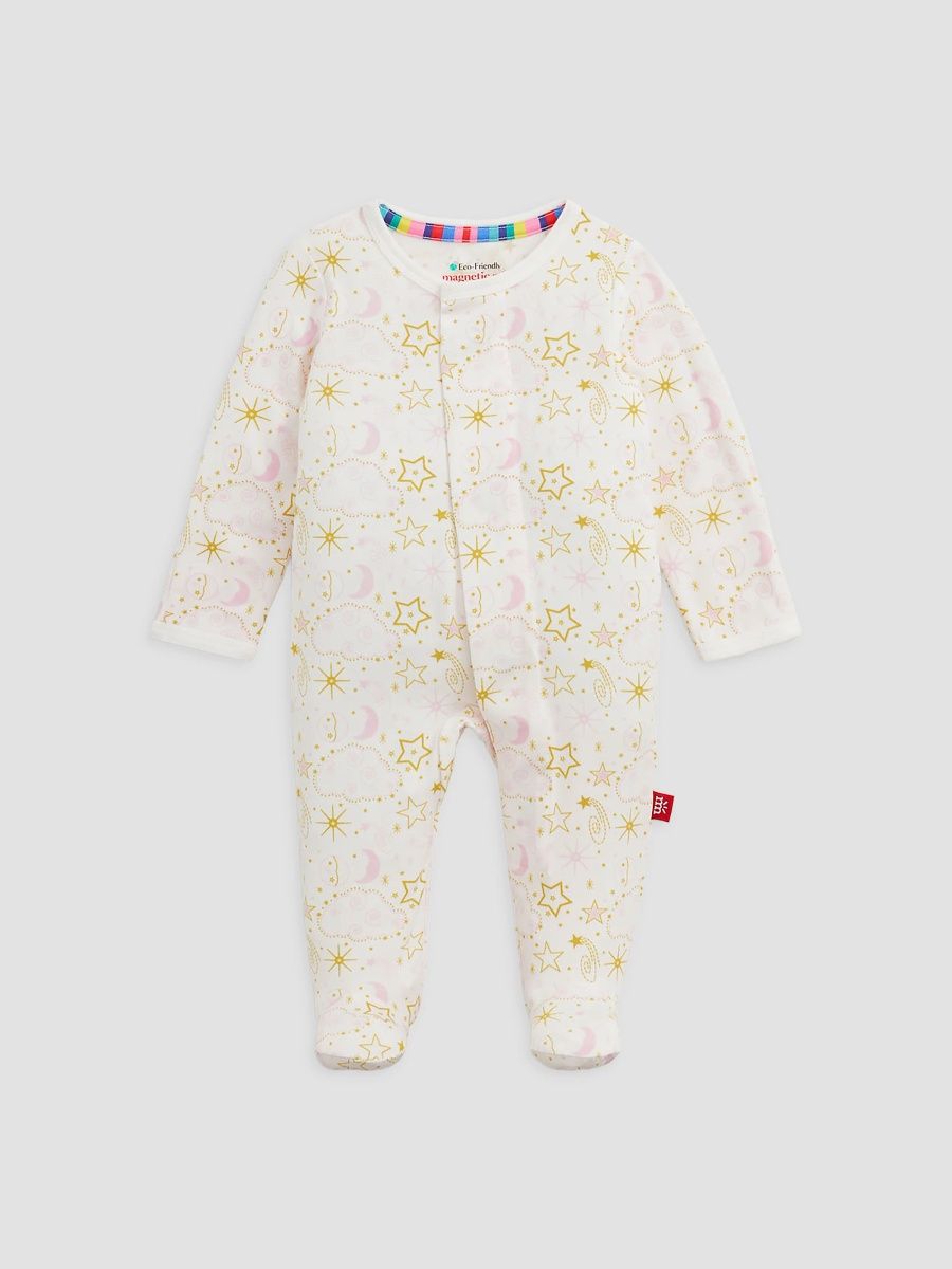 Girl's Baby Girl's Star Signs Footie - Multi - Size 12 Months