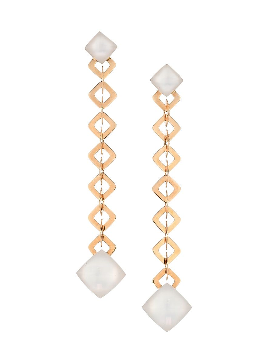 Women's Pan Di Zucchero 18K Rose Gold, Mother-Of-Pearl & Sunflower Quartz Drop Earrings - Rose Gold