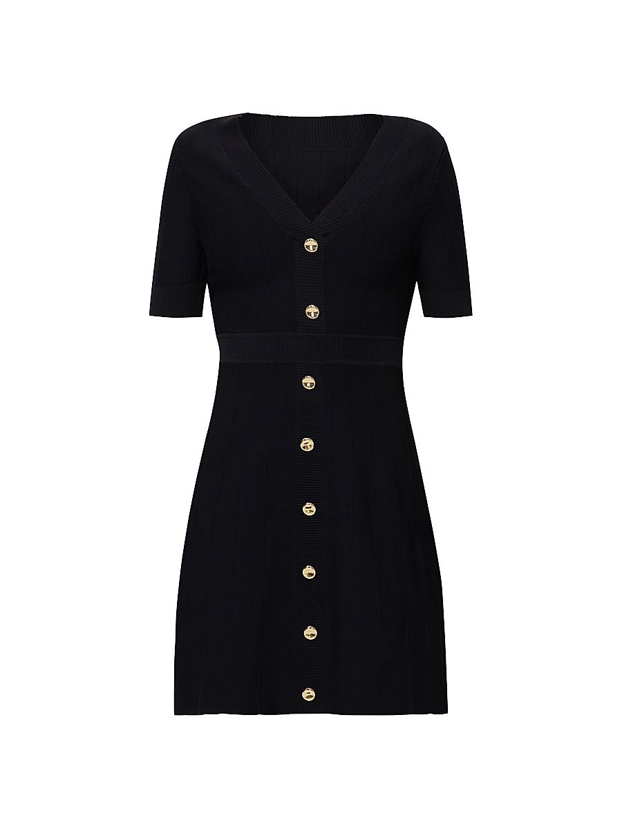 Women's Winslow Button-Embellished Minidress - Black - Size XS